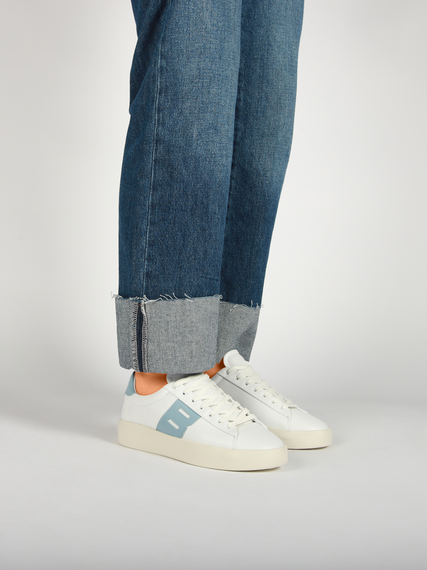 SKARN RAY - DL447 White - Light Blue - Sneaker (low)