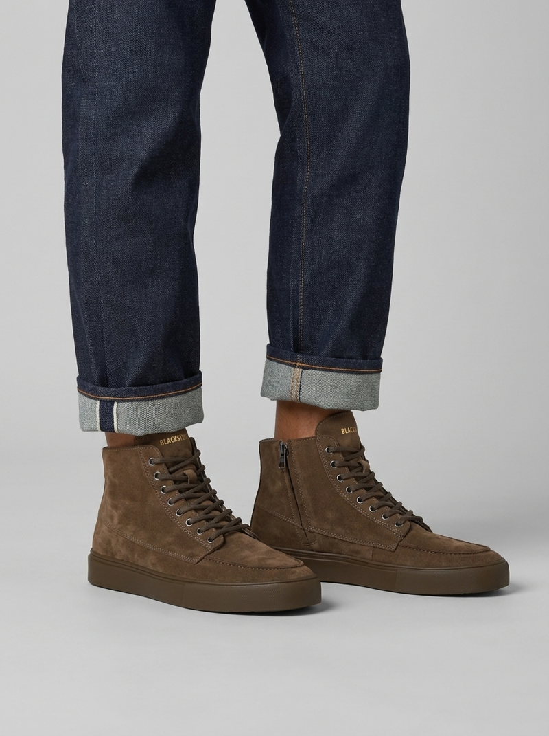 Blackstone RUBY EERO - ZIPPER CG524 Walnut Sneaker (high)