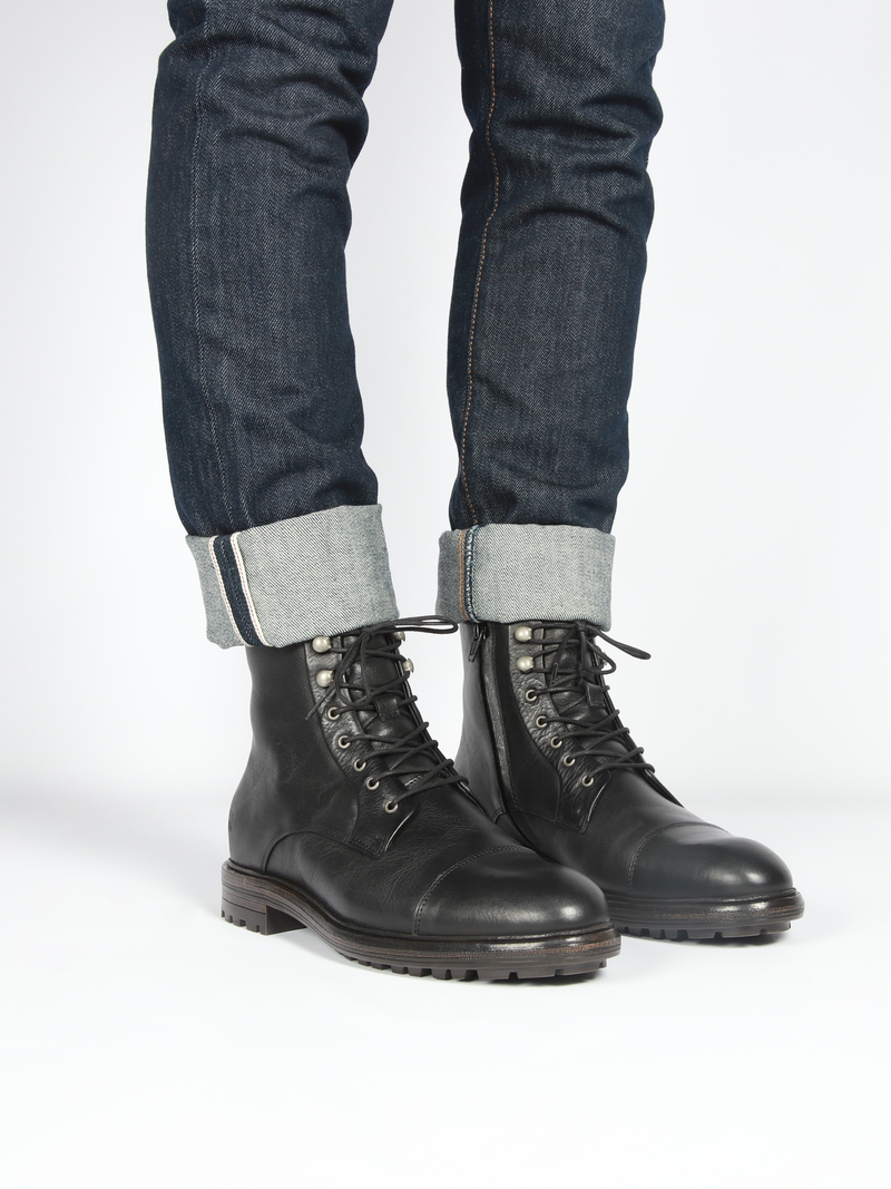 Blackstone Lester UG21 Black Lace-ups