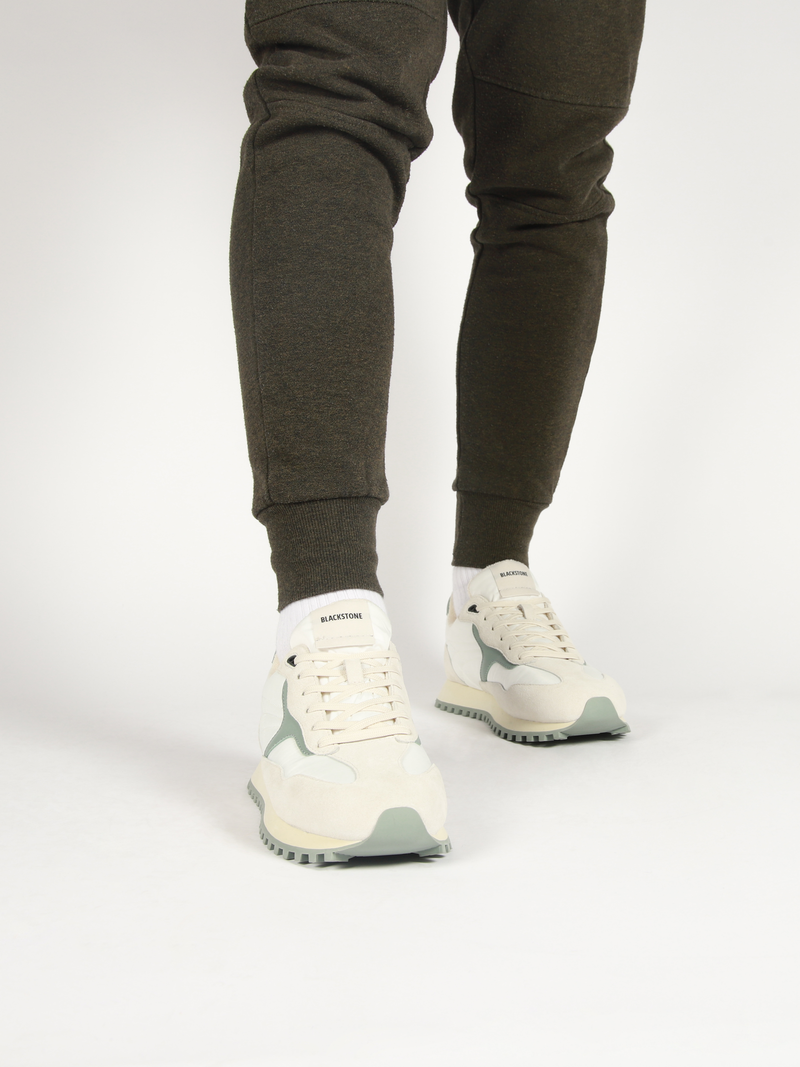 Blackstone SCORIA LEGEND DG532 White green milieu Runner Sneaker