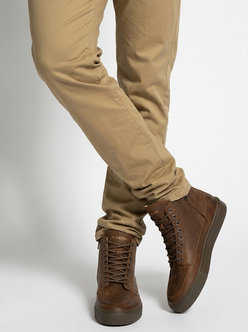 Blackstone RUBY EERO - ZIPPER CG523 Tan Sneaker (high)