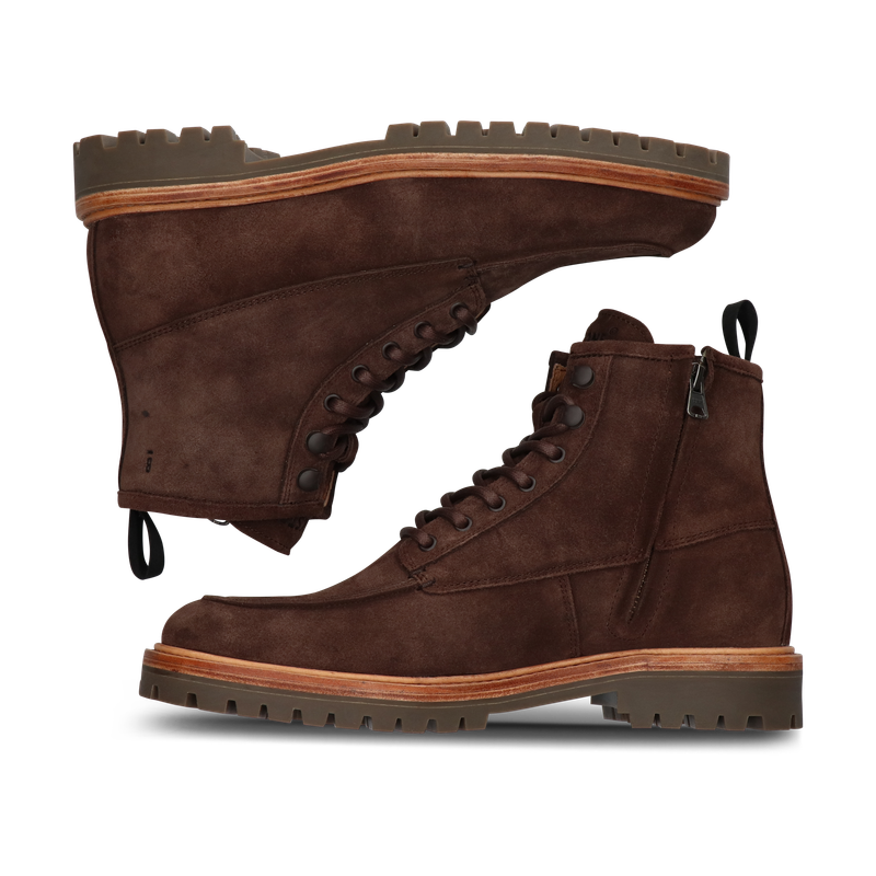 Blackstone GASTOWN BOAZ - ZIPPER CG165 Coffee bean Bikerboots