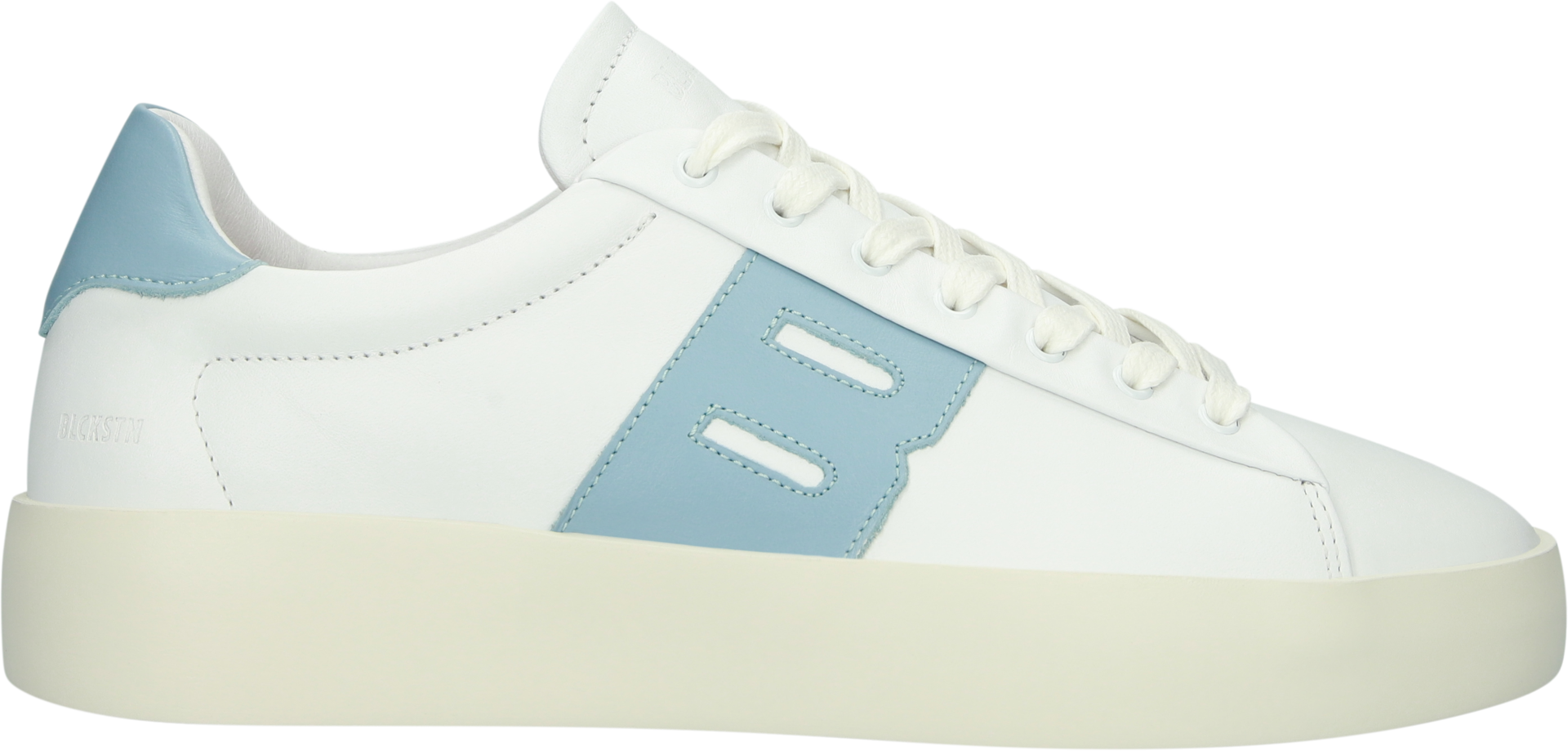 Blackstone SKARN RAY DL447 White - light blue Sneaker (low)