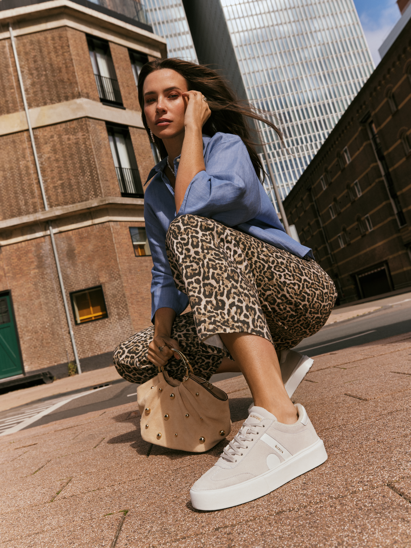 Blackstone QUARTZ AUDEN EL281 Early frost Sneaker (low)