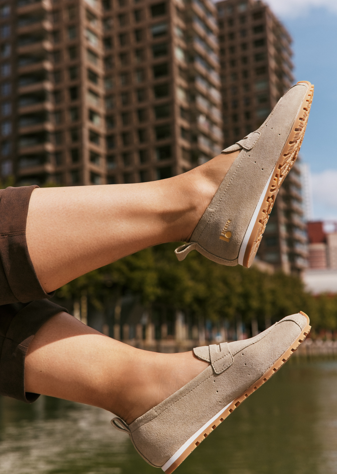 Blackstone DIAM VIVIAN FL756 Moss grey Slip-ons