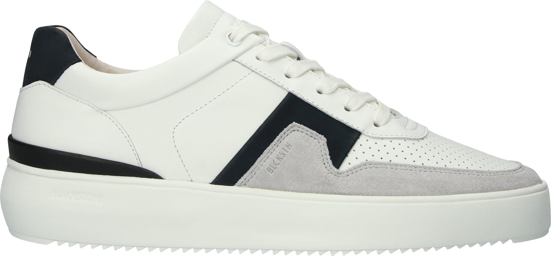 Blackstone MARBLE COLTON DG513 White dark blue Sneaker (low)