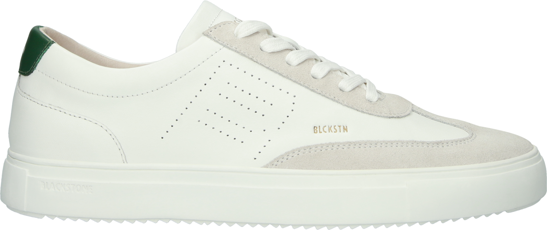Blackstone SLATE HARPER PERF DG518 White green Sneaker (low)