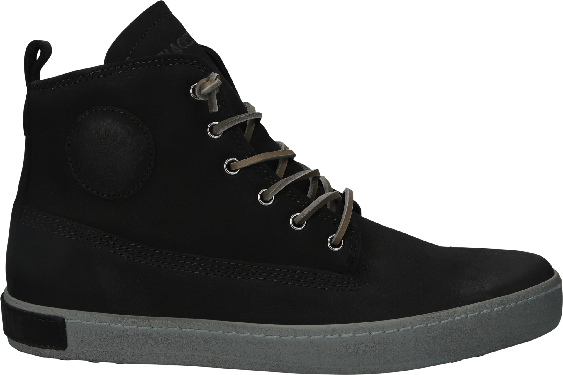 Blackstone AM02 Sneaker Alta Uomo - Vera Pelle - Blu Scuro Indaco - Taglia 41 EU