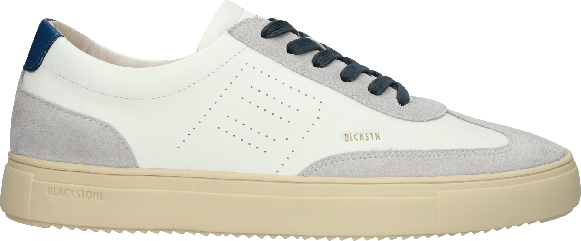 Blackstone SLATE HARPER PERF DG518 White blue Sneaker (low)