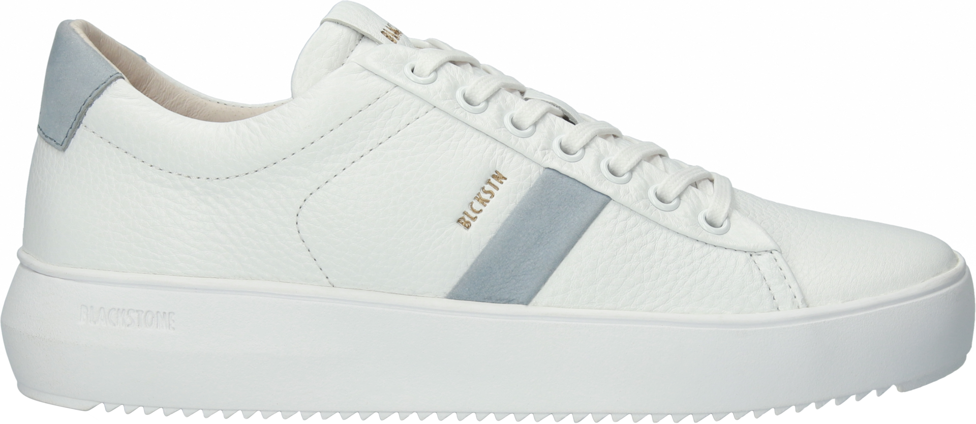 Blackstone RYDER BL220 White cambray blue Sneaker (low)