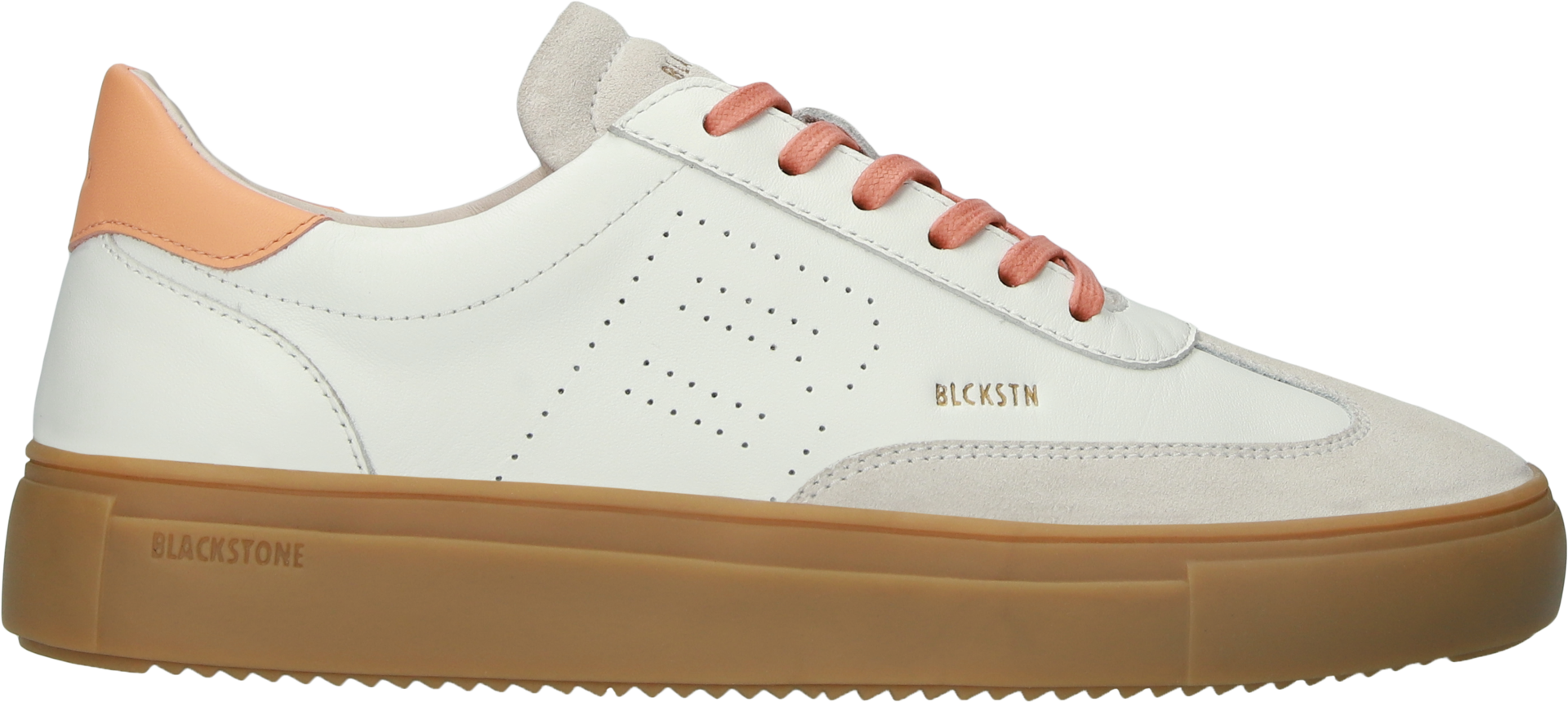 Blackstone SLATE HARPER DL272 White orange Sneaker (low)