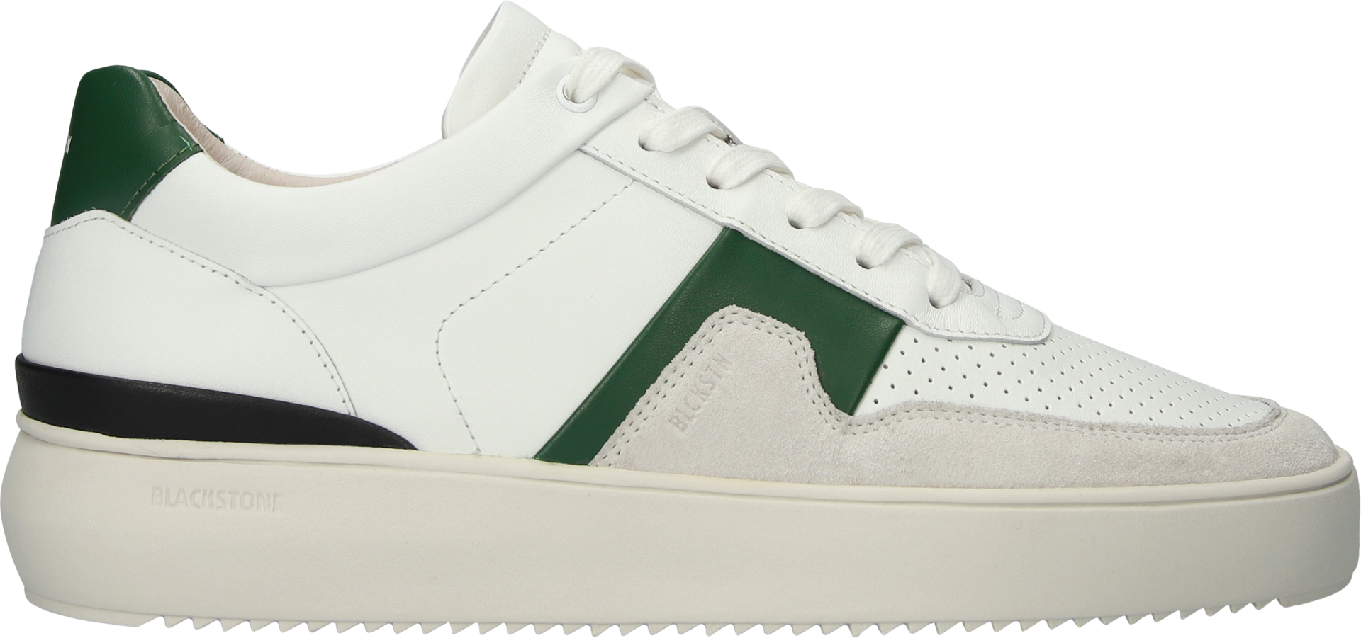 Blackstone MARBLE COLTON DG513 White green Sneaker (low)
