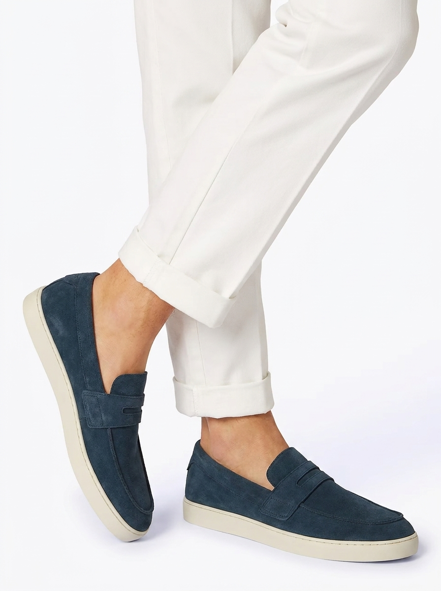 ZIRCON PEARSON - FG602 Dark Blue - Slip-ons