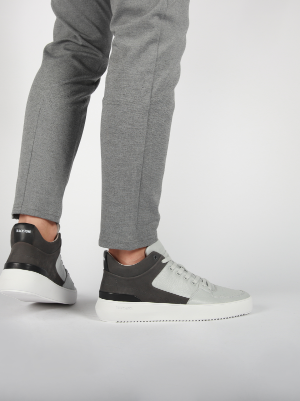 Blackstone BRYSON ZG17 Grey pinstripe northern drople Sneaker (mid)