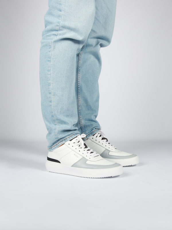 Blackstone RADLEY BG166 White grey Sneaker (mid)