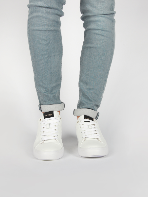 Blackstone ROGER LOW RM50 White black Sneaker (low)