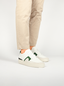 Blackstone MARBLE COLTON DG513 White green Sneaker (low)