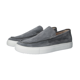 Blackstone GIULIO XG98 Grey pinstripe Slip-ons