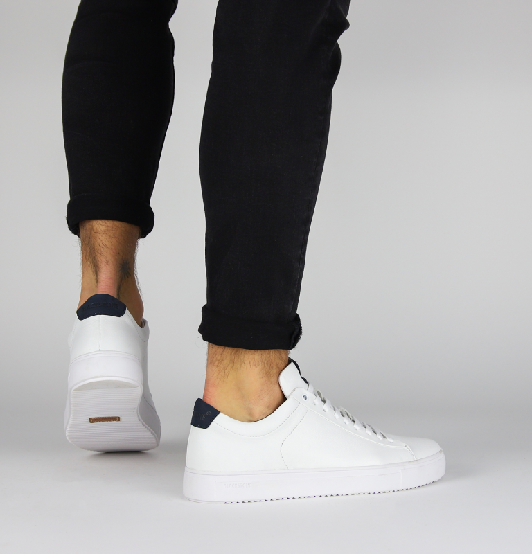 Blackstone ROGER LOW RM50 White dark denim Sneaker (low)