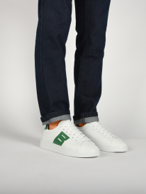 Blackstone SKARN RAY DG366 White green Sneaker (low)