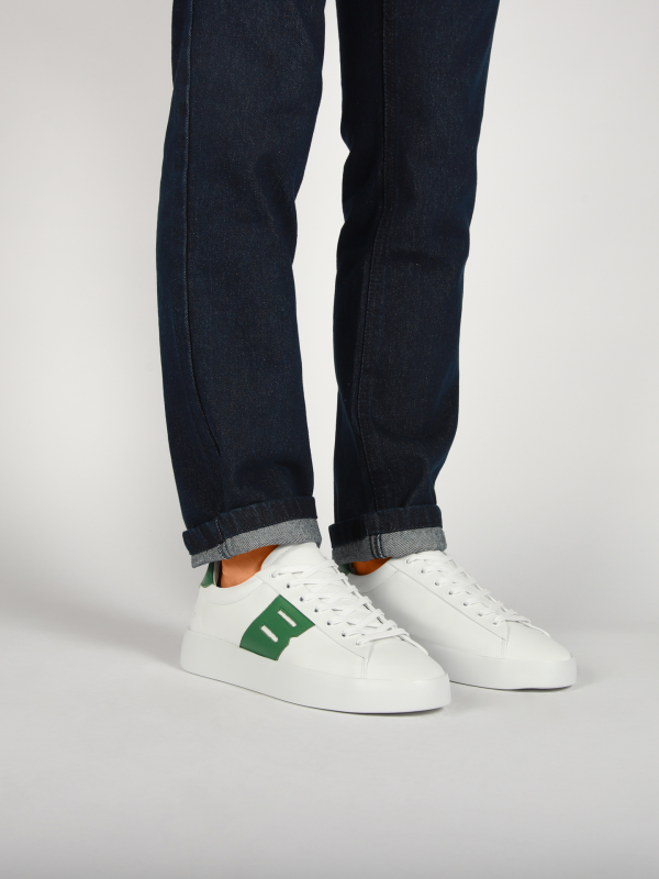 Blackstone SKARN RAY DG366 White green Sneaker (low)