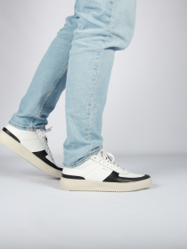 Blackstone RADLEY BG166 White black Sneaker (mid)
