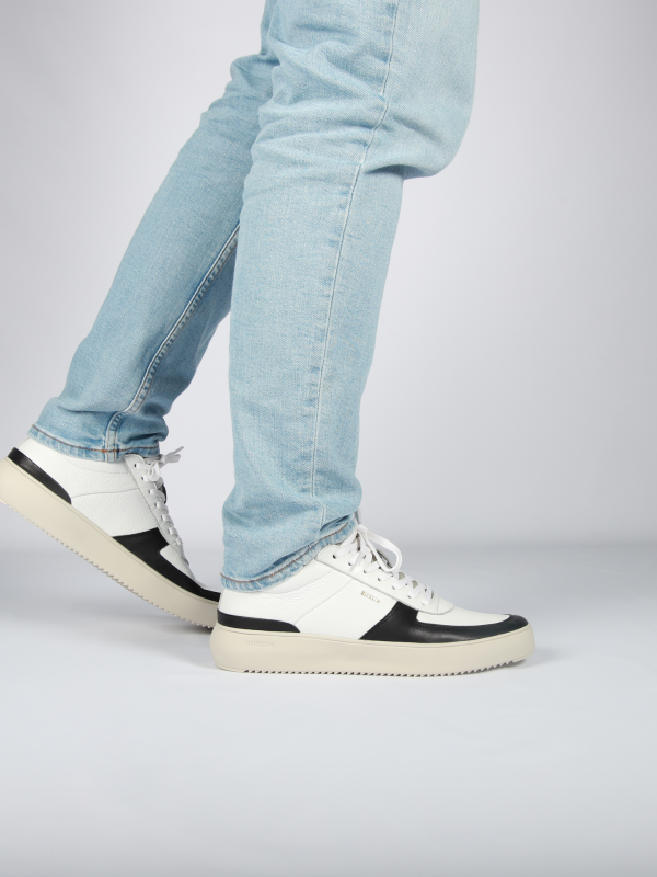 Blackstone RADLEY BG166 White black Sneaker (mid)