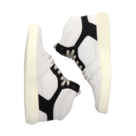 Blackstone DWAYNE YG02 Off white black Sneaker (high)