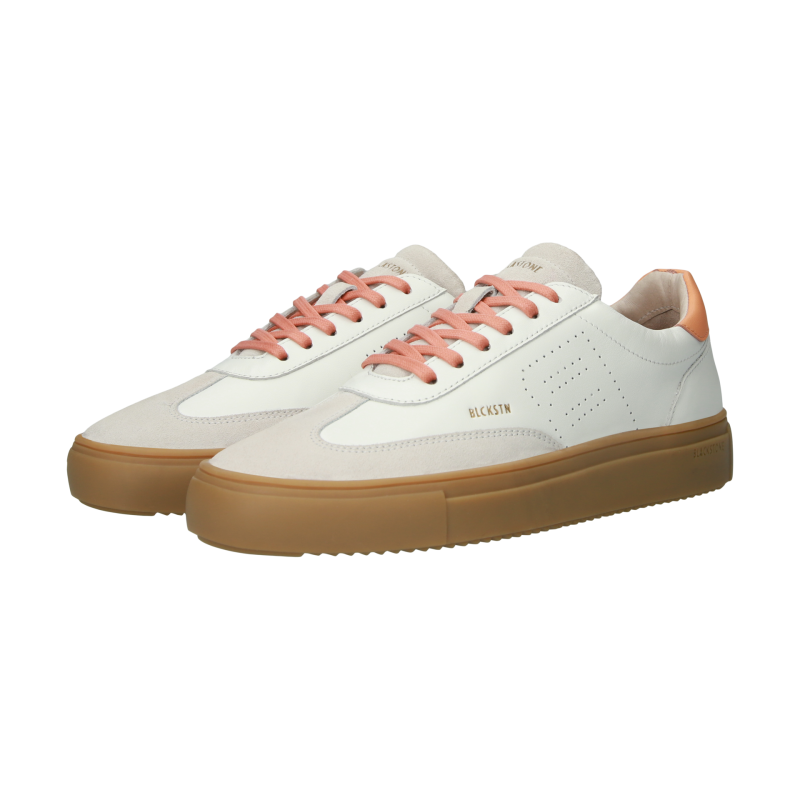 Blackstone SLATE HARPER DL272 White orange Sneaker (low)