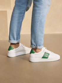 Blackstone SKARN RAY DG366 White green Sneaker (low)