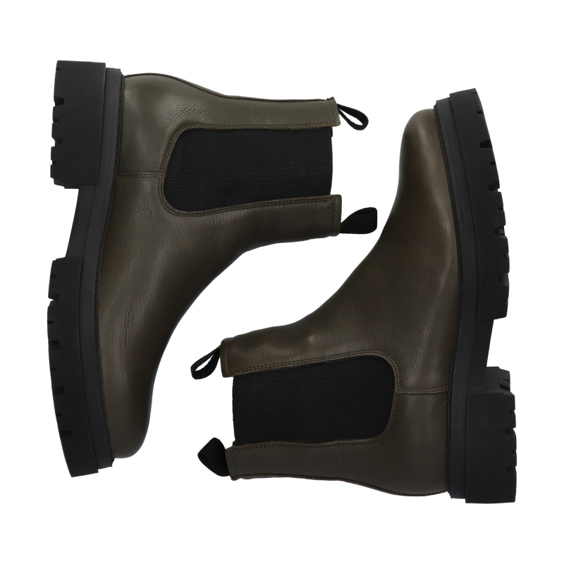 Blackstone SMILLA MID AL412 Olive Chelsea boots