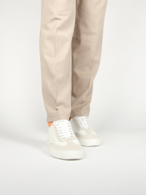 Blackstone SLATE HARPER PERF DG518 White green Sneaker (low)