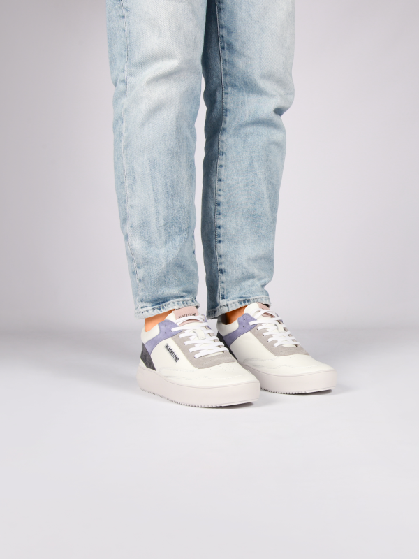 Blackstone DAPHNE BL229 White periwinkle Sneaker (mid)