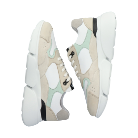 Blackstone VICTORIA XL33 White mint Chunky sneaker