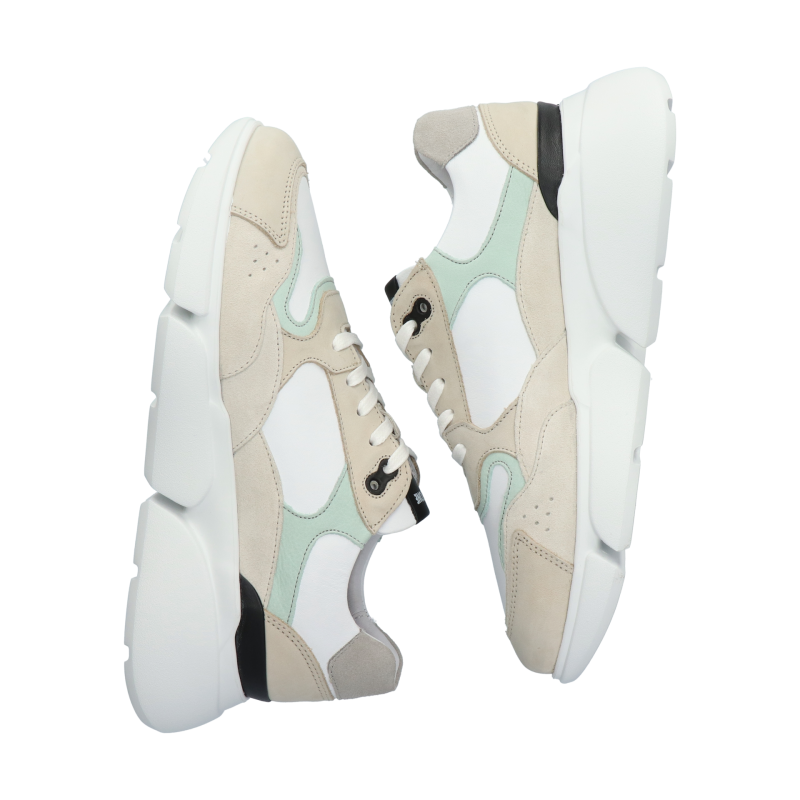 Blackstone VICTORIA XL33 White mint Chunky sneaker