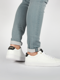 Blackstone ROGER LOW RM50 White black Sneaker (low)
