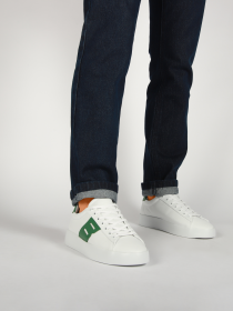 Blackstone SKARN RAY DG366 White green Sneaker (low)