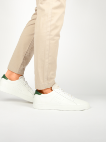 Blackstone SLATE HARPER PERF DG518 White green Sneaker (low)