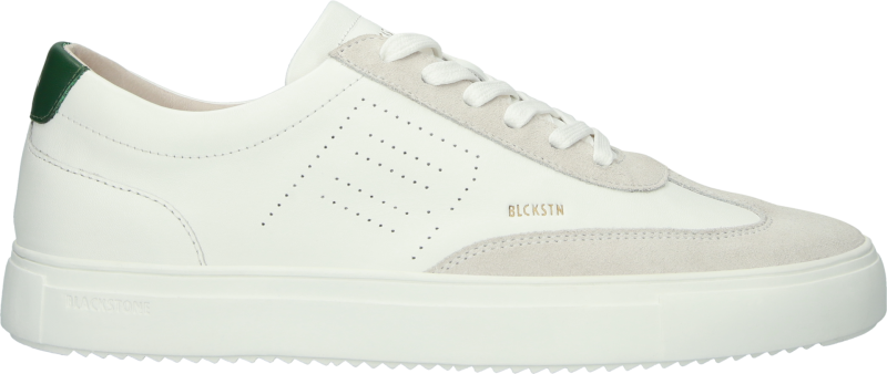 Blackstone SLATE HARPER PERF DG518 White green Sneaker (low)