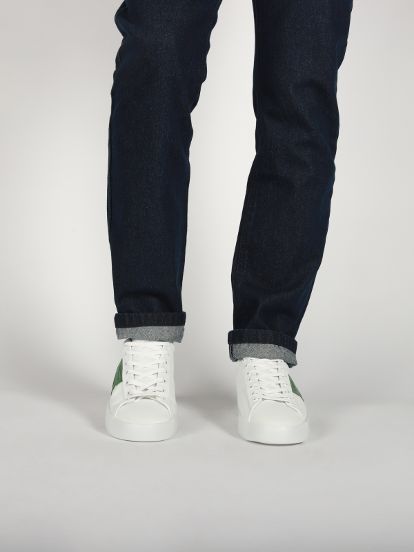 Blackstone SKARN RAY DG366 White green Sneaker (low)