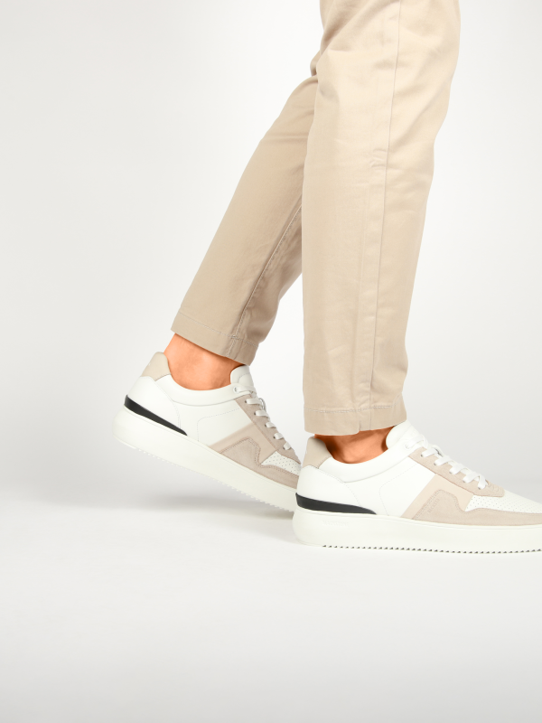 Blackstone MARBLE COLTON DG513 White sand Sneaker (low)