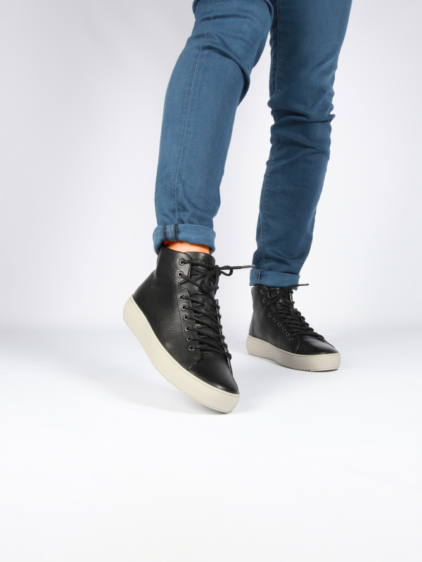 Blackstone DYLAN YG08 Black grey Sneaker (high)