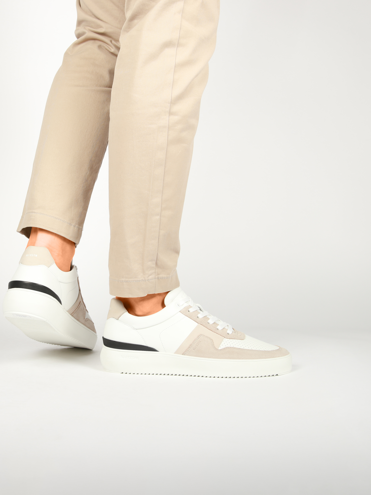 Blackstone MARBLE COLTON DG513 White sand Sneaker (low)