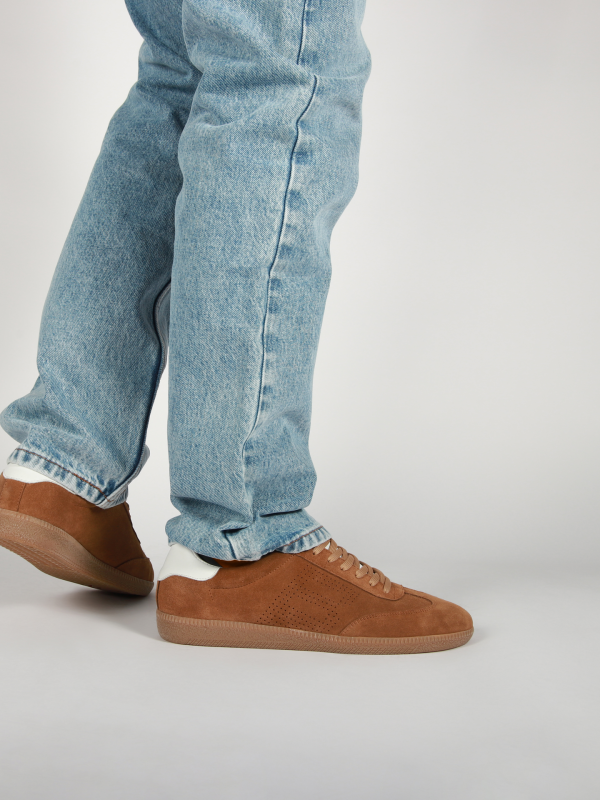 Blackstone LIME WREN PERF DG363 Cognac Sneaker (low)
