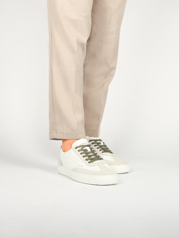 Blackstone SLATE HARPER PERF DG518 White orange Sneaker (low)