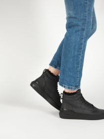Blackstone SOLEY YL65 Black Sneaker (high)
