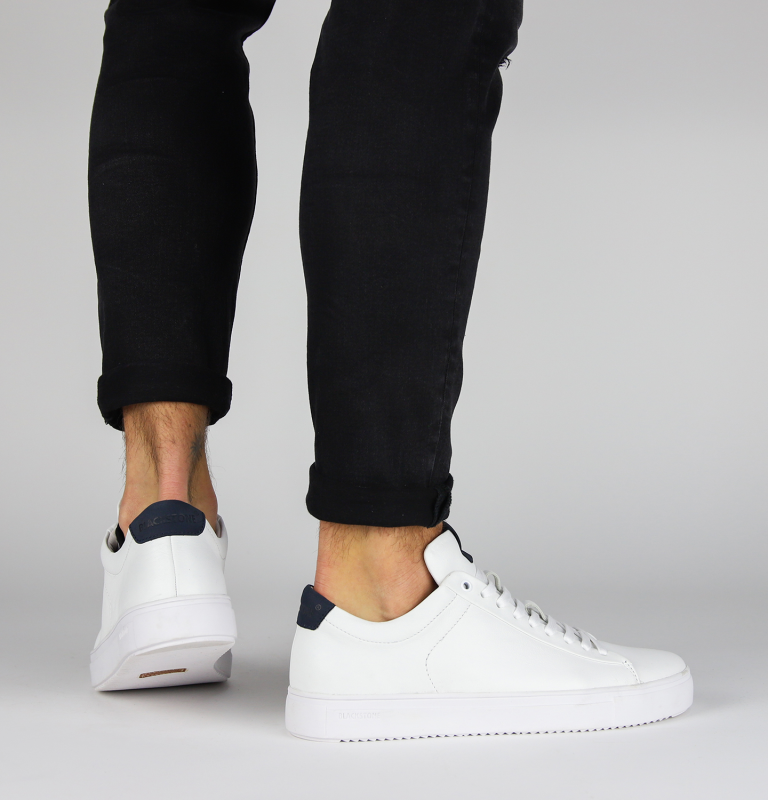 Blackstone ROGER LOW RM50 White dark denim Sneaker (low)