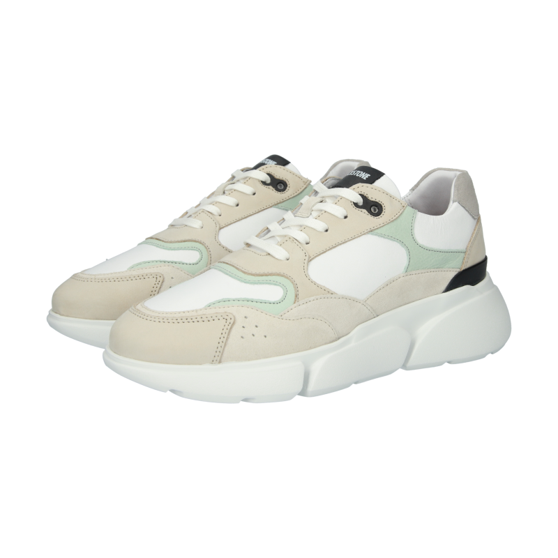 Blackstone VICTORIA XL33 White mint Chunky sneaker