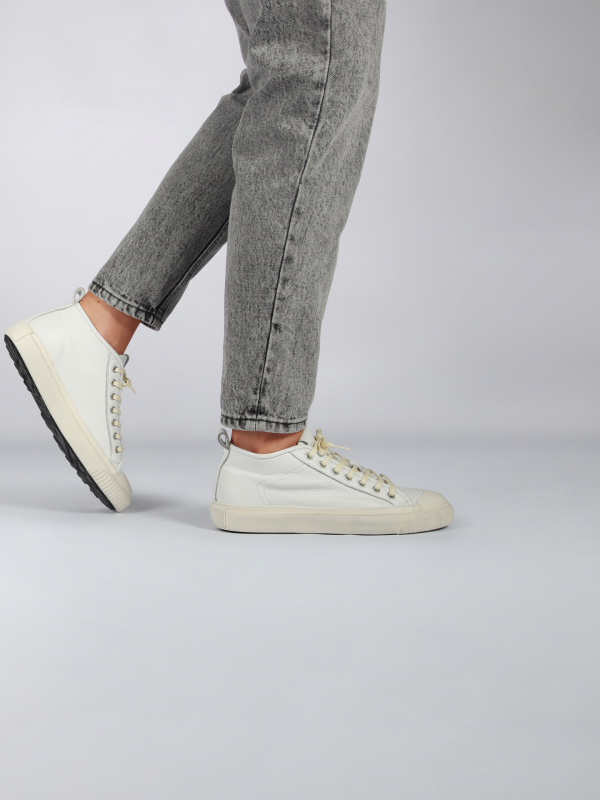 Blackstone ZOEY MID ZL72 White Sneaker (mid)