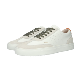 Blackstone SLATE HARPER PERF DG518 White orange Sneaker (low)